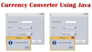 Currency Converter Using Java