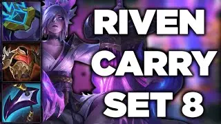 RIVEN CARRY SECURES TOP 4 FOR FLANCY IN SET 8 RANK 1 IONIA SERVER TEAMFIGHT TACTICS CHINA TFT TCL