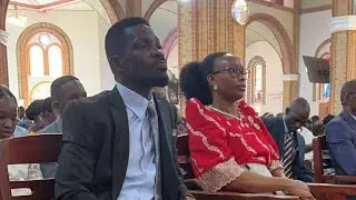 H.E BOBI WINE AND WIFE BARBIE KYAGULANYI LIVE AT LUBAGA CATHEDRAL CHURCH.
