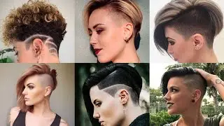 Sassy half shaved Bob undercuts design girls ideas short pixie hairecuts and hair styles 2024