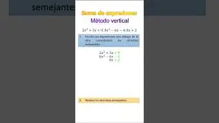 Suma de expresiones método vertical programanddo 