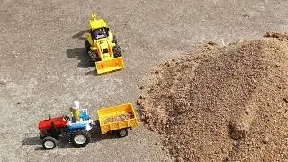 Jcb Loading Sand Tractor  zoom Boom Rescue 