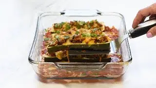 Taco Stuffed Zucchini Boats