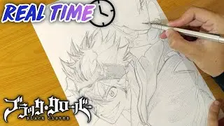 ESBOÇO TEMPO REAL ASTA E YUNO -| BLACK CLOVER |-