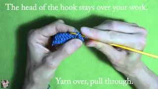 Crochet stitches - Front Post Double Crochet Stitch