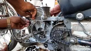 Replacing a CG 125 motorcycle cam shaft