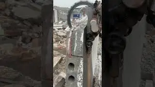 This is called professional #Concrete demolition #Old house renovation #Wall cutting machin