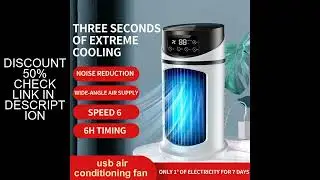 3 in 1 Quiet Cooling Desk Fan Water Cooling Conditioning Portable Mini Air Cooler 6 Speeds Adjustabl
