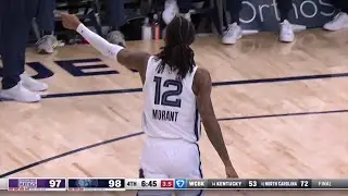 Ja Morant gets ejected for pointing at ref after terrible foul call 😳