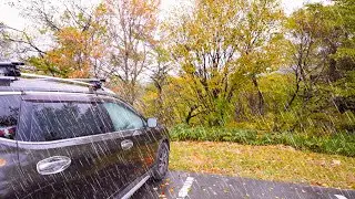 [wknd11] Car camping on a  rainy day.