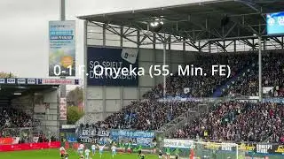 [1-1] Holstein Kiel - VfL Bochum, 25.10.2025, starker Torjubel + Support  der Bochumer