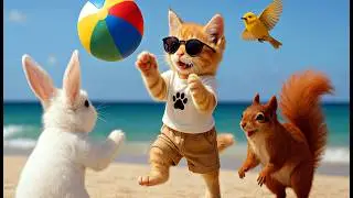 🌞 Gingy Cat&rsquo;s Summer Beach Day: Sandcastles and Salty Pawprints 🏖🐚