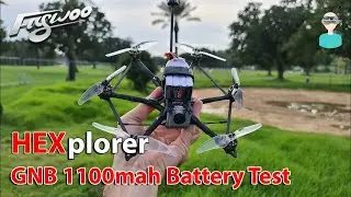 Flywoo Hexplorer - GNB 1100mah 4S LIHV Battery Test