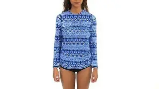 Sunsets Indigo Crewneck L/S Rashguard | SwimOutlet.com