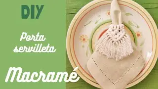 DIY Servilletero Macramé | Porta guardanapo | Macrame Napkin ring