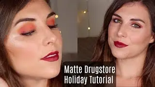Matte Eyeshadow Holiday Tutorial with Only Drugstore Makeup  | Bailey B.