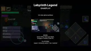 Labyrinth Legend Gameplay (nintendo/steam/ios/android) Action RPG, Hack and Slash, Pixel Art