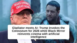 Film Industry Press Tour (Dec. 31) Trump quotes Gladiator, Charlie Brooker's AI & WB sells toNetflix