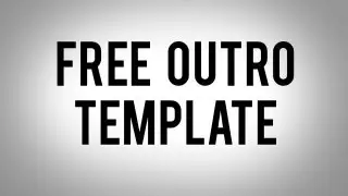 Free Outro Template - Download link in description - Editable [Photoshop cs6]