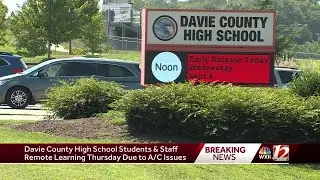 Davie County High School switches to remote learning after air conditioning issues
