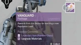 Destiny Vanguard Package Legendary