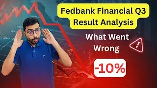 Fedbank Financial Q3 Results 🚨 Why Stock Crashed 10%? | Full Analysis