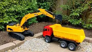 Realistic Construction RC vehicle RC Excavator RC Truck RC Roller RC Loader