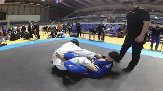 Mat 6&7 경기 142 신명기 v 홍석진 WHITE 남성부 고등부 -74kg 준결승전 (리그로얄 7 부산 주짓수 대회 2019)
