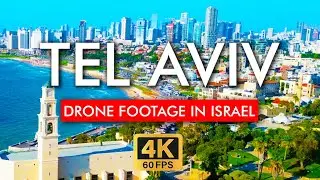 🇮🇱 Tel Aviv Drone Footage in 4K Video. Explore the beautiful Old Jaffa and Neve Tzedek in Israel