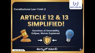 Fundamental Rights Art 12&ndash;13 భారత రాజ్యాంగ కవచం | Constitutional Law