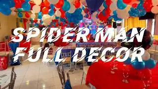 Spiderman Theme Birthday Party by 4D Arts and Events