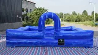 TL018 blue inflatable foam pit for sale
