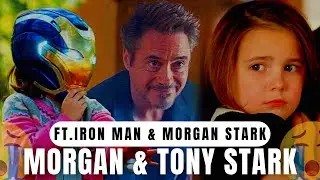 TONY & MORGAN STARK ALL SCENES IN HINDI || @SpedyEditz || #shorts #viral #ironman #morganstark ||