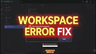 How to solve  Error retrieving workspaces  in the Frame io V4 panel