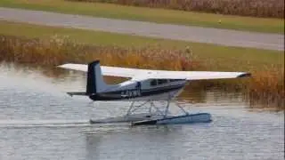 [HD] Cessna 180B On Floats Landing CSU3