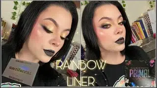 SUPER EASY SMOKEY RAINBOW LINER | BLEND BUNNY COSMETICS PRIMAL PALETTE