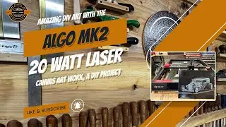 Transform Your Canvas Art: DIY Laser Engraving Magic with the Algo MK2! 🎨✨ #laser #diy