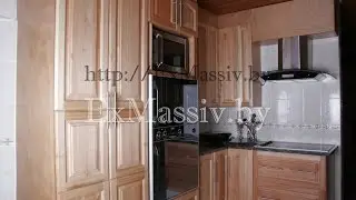 Изготовление Кухни из массива клена, Production of Kitchen from solid maple ExMassiv.by