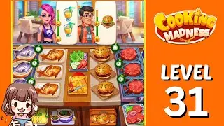 Cooking Madness Level 31 (31-1, 31-2 & 31-3) | Burger 🍔🍹