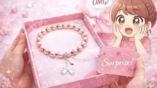 Easy & aesthetics bracelet with bow charm  || gift for friend 😍 handmade ✨