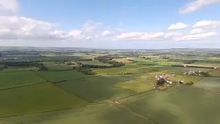 Looking up and around a bit of Berwickshire in the Scottish Borders.