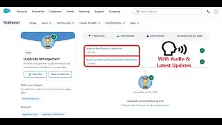 Improve Data Quality in Salesforce | Resolve and Prevent Duplicate Data in Salesforce |  Trailhead