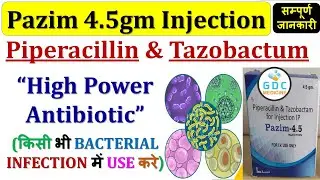 Pazim 4.5 gm injection | Antibiotic Injection | Piperacillin & Tazobactam #antibioticinjection 💉💊📌🔥🩺