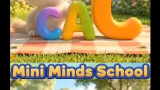 C for Cat 🐱 | ABC Animals Song for Kids | Mini Minds School