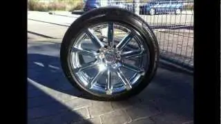 Chrome paint on an AUDI A5 wheels, mirrors and handles