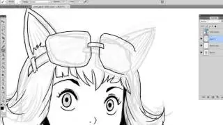 Paint a manga character in a dramactic pose