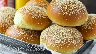 Eggless Burger Buns Recipe | Homemade Bun Recipe | Super Soft Bakery Style Buns | SKs Recipes