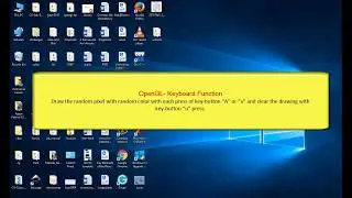 OpenGL keyboard function example for beginners