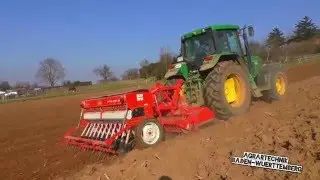 Hirschpower beim Säen! | John Deere 6510 & Reform Semo 100