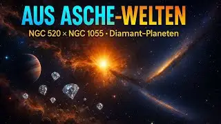Planetenasche wird zu Diamanten - NGC 520 und NGC 1055